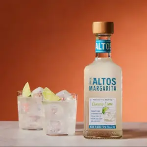 Altos Tequila ready to serve drinks and bottle